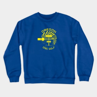 Oregon Disc Golf - State Flag Blue Crewneck Sweatshirt